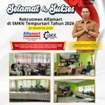 SMK Negeri Tempursari Bersama PT Sumber Alfaria Trijaya Tbk Branch Jember Gelar Rekrutmen Alumni