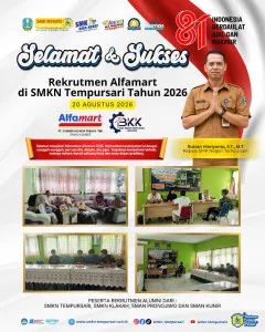 SMK Negeri Tempursari Bersama PT Sumber Alfaria Trijaya Tbk Branch Jember Gelar Rekrutmen Alumni