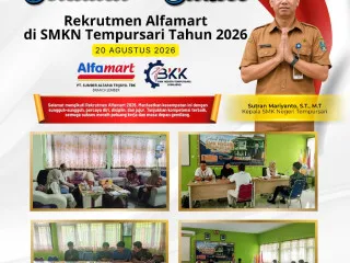 SMK Negeri Tempursari Bersama PT Sumber Alfaria Trijaya Tbk Branch Jember Gelar Rekrutmen Alumni