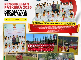 26 Siswa SMK Negeri Tempursari Siap Mengemban Amanah sebagai Paskibra Kecamatan Tempursari Tahun 2026