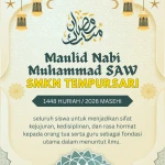 Lantunan Sholawat Bergema di Halaman SMKN Tempursari, Peringatan Maulid Nabi 1448 H Berlangsung Khidmat